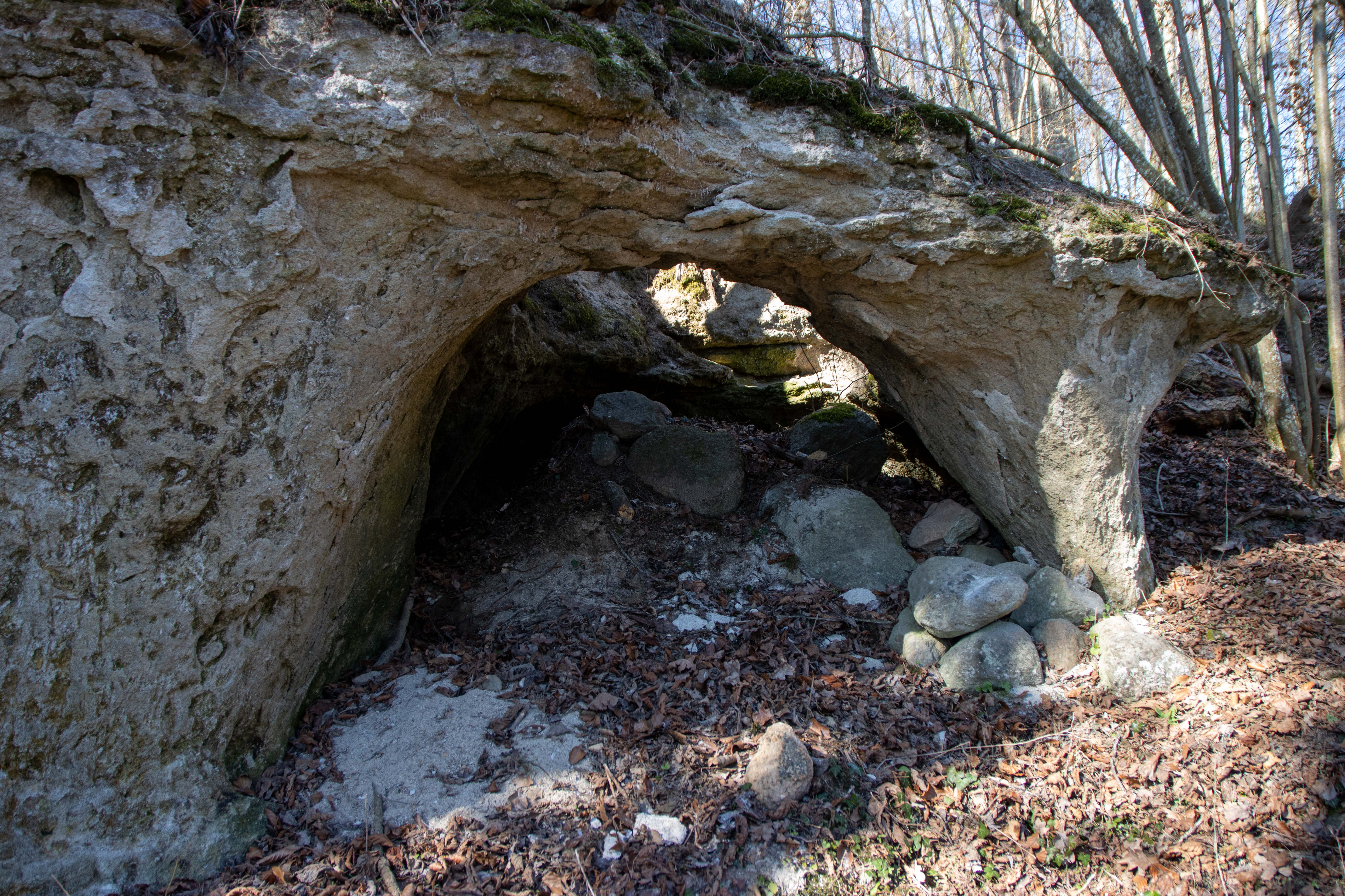 Foto av De Geers grotta