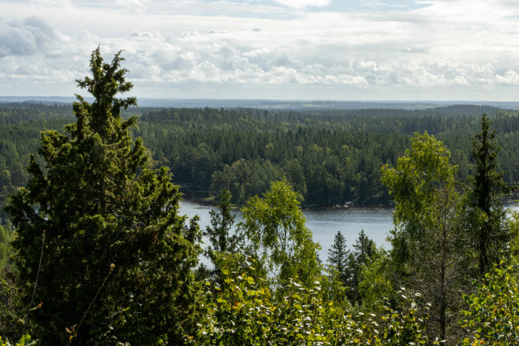 Utsikten från Hultaklint åt söder mot Växjö